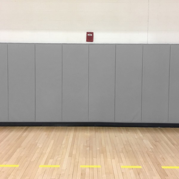 2' X 5' X 2" Medium Firm Indoor Wall Pad - Gray