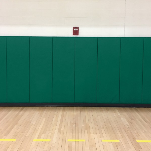 2' X 7' X 2" Printed E-84 Class A FR Indoor Wall Pad - Green