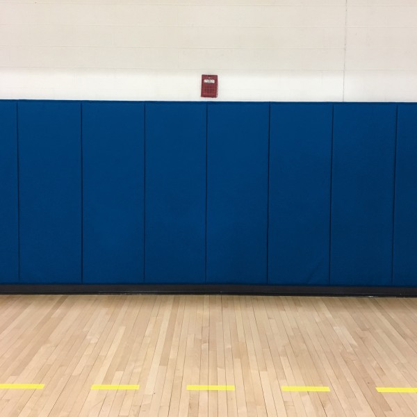 EnviroSafe Gymnasium Wall Padding 2' x 5' x 1.375" Extra-Firm Indoor Wall Pad (Navy Blue)