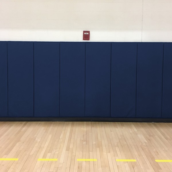 2' X 5' X 2" Medium Firm Indoor Wall Pad - Navy Blue