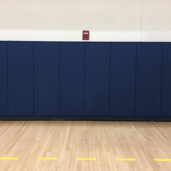 2' X 8' X 2" Medium Firm Indoor Wall Pad - Navy Blue
