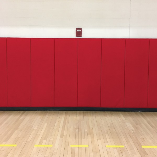 2' X 5' X 2" Medium Firm Indoor Wall Pad - Red
