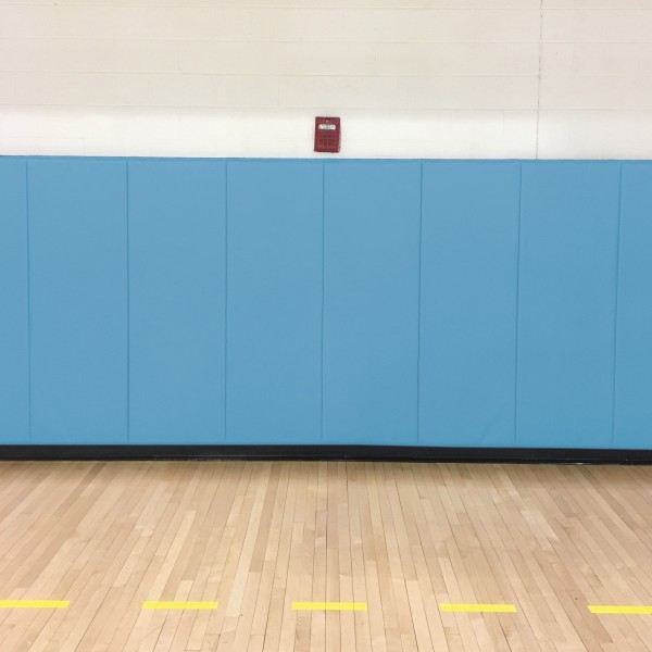 EnviroSafe Gymnasium Wall Padding 2' x 5' x 1.375" Extra-Firm Indoor Wall Pad (Sky Blue)