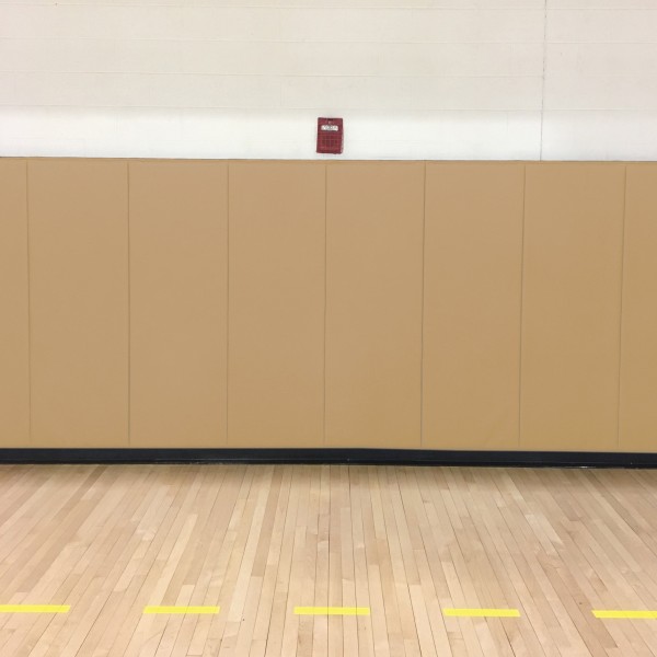 2' X 5' X 2" Printed E-84 Class A FR Indoor Wall Pad - Tan