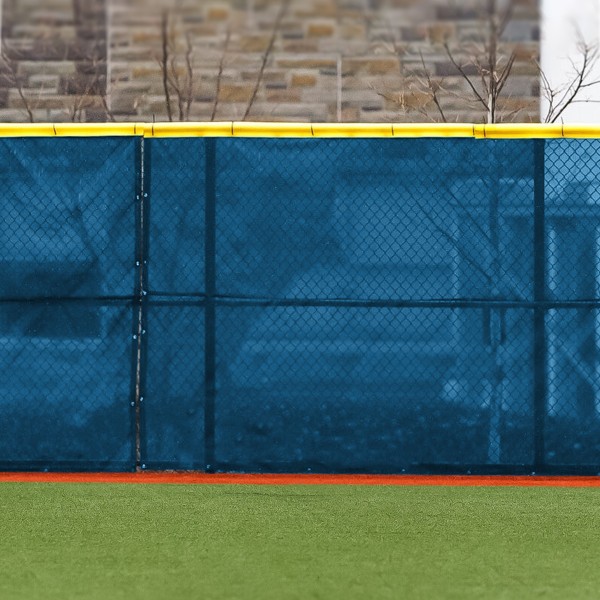 FenceMate 6' High ArmorMesh Premium Baseball Windscreen (ArmorMesh Vinyl Coated Polyester) (6' High 100' Long) (Royal Blue)