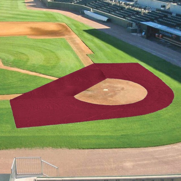FieldSaver 2 Pc Batting Practice ArmorMesh Field Protector Collar - Maroon