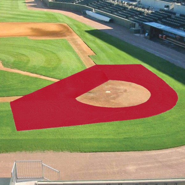 FieldSaver 2 Pc Batting Practice ArmorMesh Field Protector Collar - Red