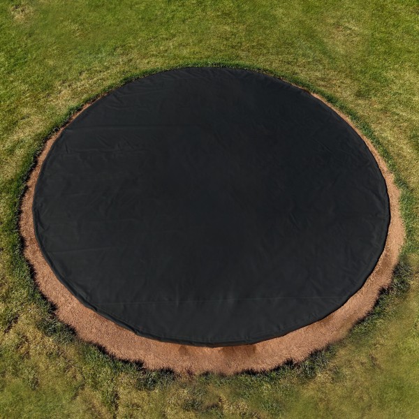 FieldSaver 20' Round Vinyl Spot Cover for Pitchers Mound - Black