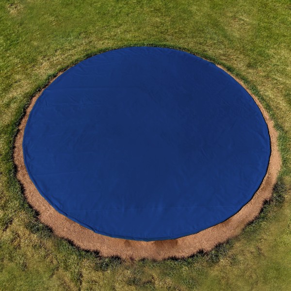 FieldSaver 20' Round Vinyl Spot Cover for Pitchers Mound - Royal Blue