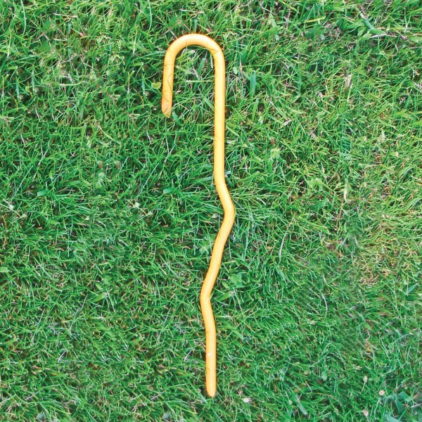 FieldSaver 9" Heavy-Duty Sideline Tarp Metal Stake (Safety Yellow) (Accessory)
