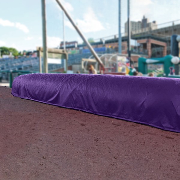 FieldSaver Infield Storage Cover 34' Roller, 18 oz Vinyl - Purple