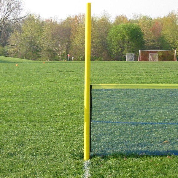 Grand Slam Fencing 2 Foul Pole Kit with 2 Ground Sockets and 6 Yellow Ties For Baseball Fields