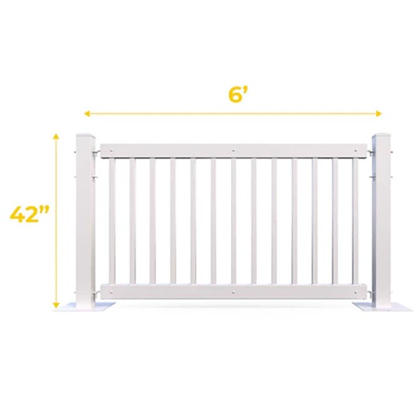 Mod-Fence 60ft Temporary Traditional Fence Kit with Transportation Cart | Ships Preassembled