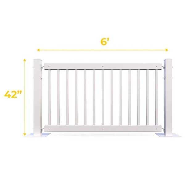 Mod-Fence 6ft Temporary Traditional Fence Kit | Flat Pack Shipping