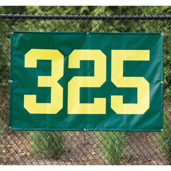 38" x 56" Customizable Horizontal Outfield Distance Marker For Baseball Fields