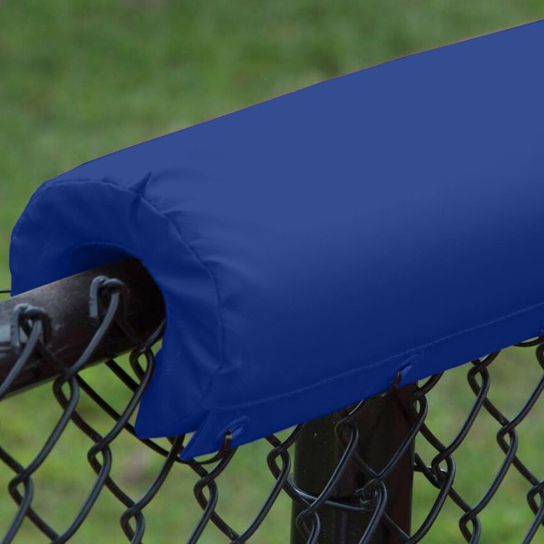Envirosafe 1" Premium Vinyl Sewn Baseball Fence Rail Pad - Royal Blue 35'