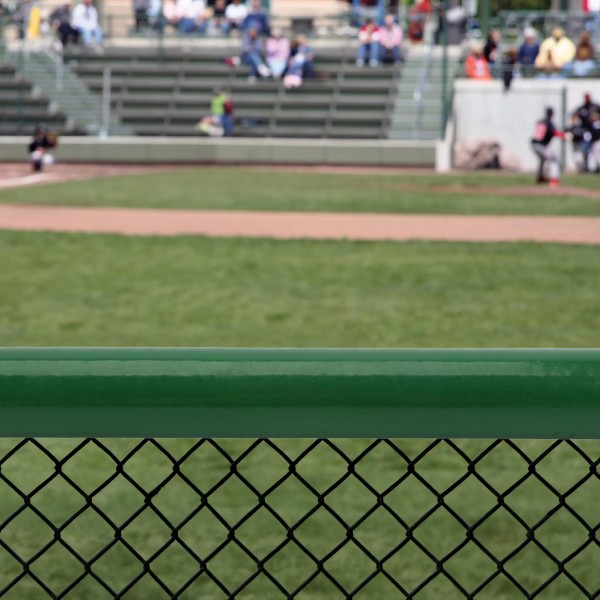 SafeFoam 8' Long Premium Tough Skin Rail Padding Baseball Fence Top Padding - Maple Green 