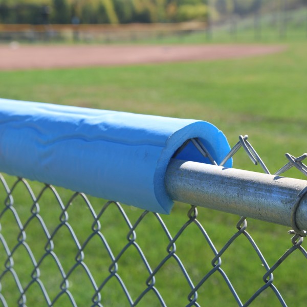SafeFoam 8' Premium Baseball Fence Rail Foam Safety Padding - Carolina Blue (Default)