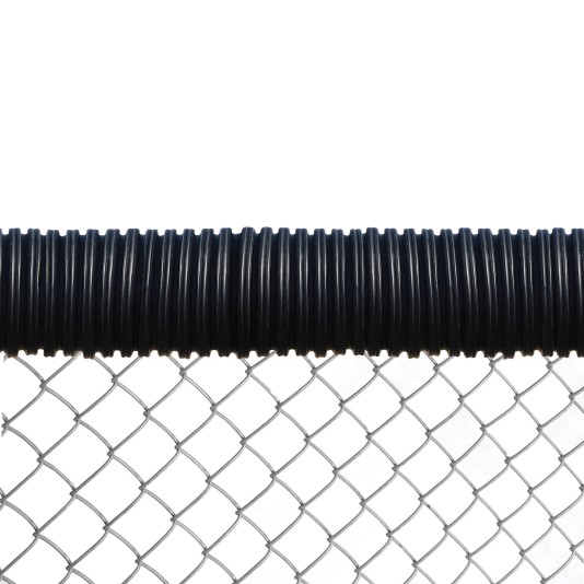 FenceCrown 100' Roll Of Baseball Field Chain Link Fence Topper (Black)