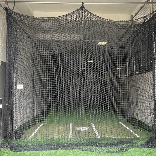 Gym Divider Curtain Walk-Draw Mesh Top, Vinyl Bottom (White Mesh Only)