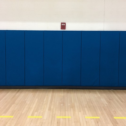 EnviroSafe Gymnasium Wall Padding 2' x 5' x 1.375" Extra-Firm Indoor Wall Pad (Navy Blue)