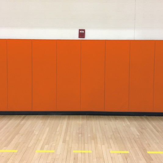 2' X 7' X 2" Printed E-84 Class A FR Indoor Wall Pad - Orange