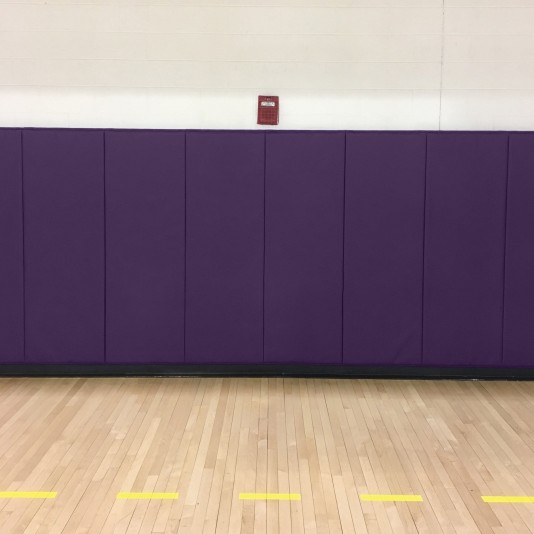 2' X 7' X 2" Medium Firm Indoor Wall Pad - Purple