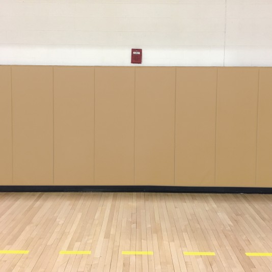 2' X 7' X 2" Printed E-84 Class A FR Indoor Wall Pad - Tan