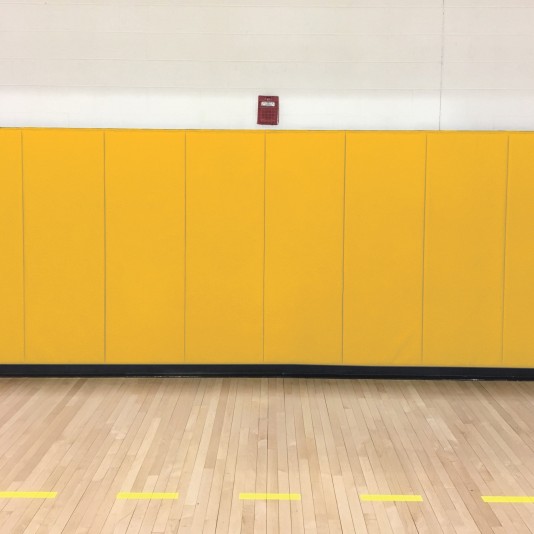 2' X 8' X 2" E-84 Class A FR Indoor Wall Pad - Yellow