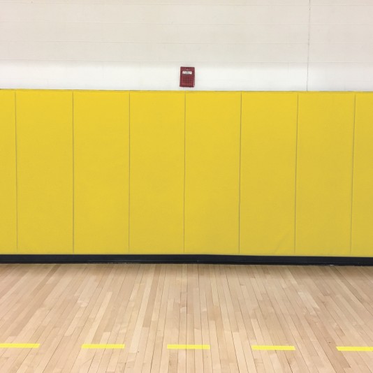 EnviroSafe Gymnasium Wall Padding 2' x 5' x 1.375" Extra-Firm Indoor Wall Pad (Yellow)
