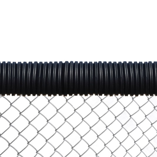 FenceCrown 250' Roll Of Baseball Field Chain Link Fence Topper (Black)