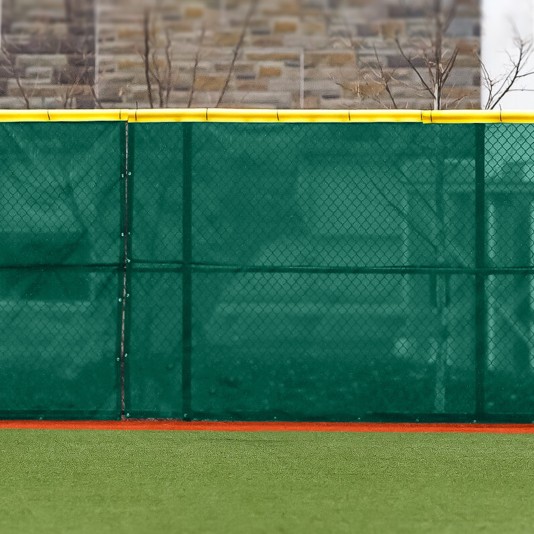 85ft L x 6ft H FenceMate Premium Baseball ArmorMesh Vinyl Coated Polyester Winscreen - Dark Green