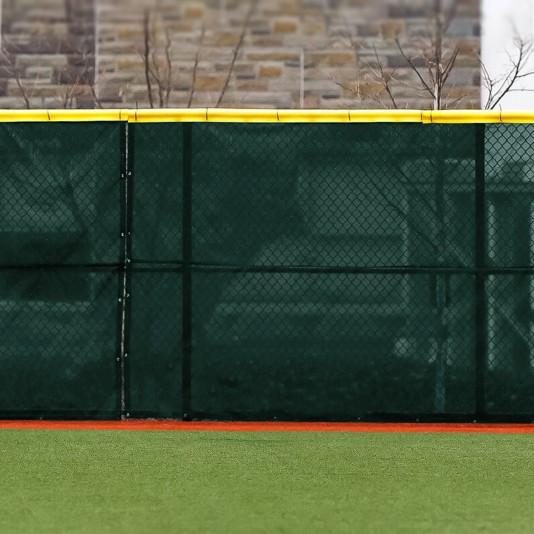 80ft L x 5ft H FenceMate Classic Baseball Vinyl Coated Polyester Winscreen - Forest Green
