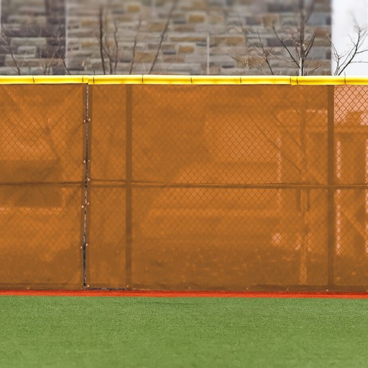 80ft L x 5ft H FenceMate Premium Baseball ArmorMesh Vinyl Coated Polyester Winscreen - Orange