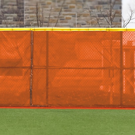 30ft L x 6ft H FenceMate Classic Baseball Vinyl Coated Polyester Winscreen - Orange