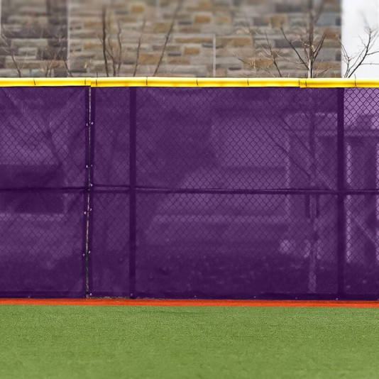 40ft L x 5ft H FenceMate Premium Baseball ArmorMesh Vinyl Coated Polyester Winscreen - Purple