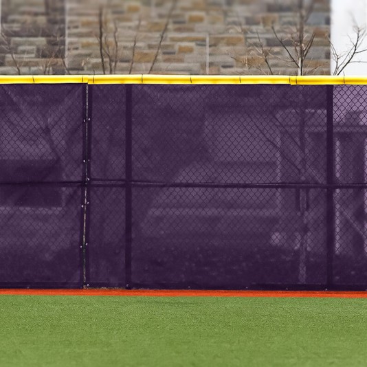 5ft L x 5ft H FenceMate Classic Baseball Vinyl Coated Polyester Winscreen - Purple