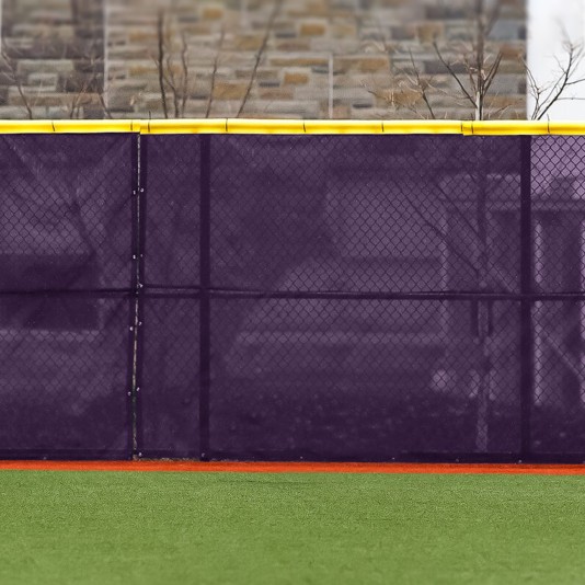 55ft L x 5ft H FenceMate Classic Baseball Vinyl Coated Polyester Winscreen - Purple