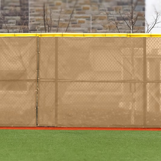 FenceMate Solid Vinyl Baseball Windscreen 5 ft. High x 5 ft. Long (Tan) - VCP1800-5H