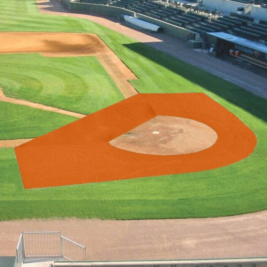 FieldSaver 2 Pc Batting Practice ArmorMesh Field Protector Collar - Orange