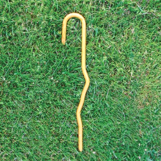 FieldSaver 9" Heavy-Duty Sideline Tarp Metal Stake (Safety Yellow) (Accessory)