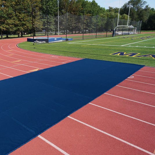 FieldSaver Weighted Track Protector 30' x 50' with Weighted Edge (16 oz ArmorMesh)