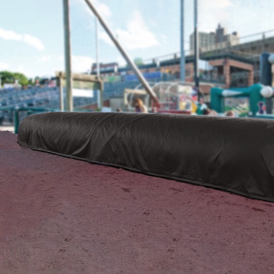 FieldSaver Baseball Infield Storage Cover for 30' Roller (18 oz Vinyl) - Black