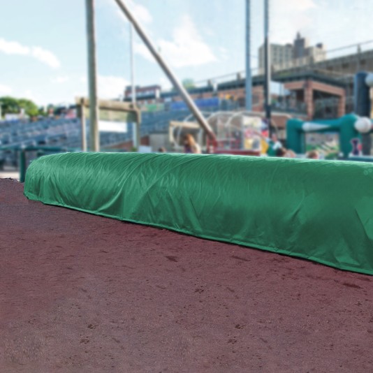 FieldSaver Baseball Infield Storage Cover for 30' Roller (18 oz Vinyl) - Kelly Green