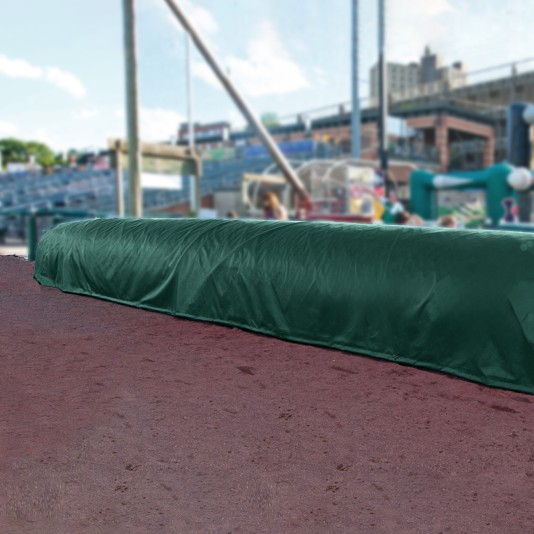 FieldSaver Baseball Infield Storage Cover for 30' Roller (18 oz Vinyl) - Maple Green