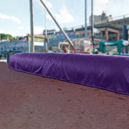 FieldSaver Baseball Infield Storage Cover for 30' Roller (18 oz Vinyl) - Purple