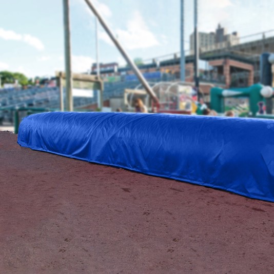 FieldSaver Baseball Infield Storage Cover for 30' Roller (18 oz Vinyl) - Royal Blue
