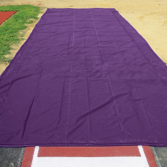 FieldSaver Weighted 18oz Vinyl Long Jump Pit Cover (Sold Per Sq Ft) - Purple