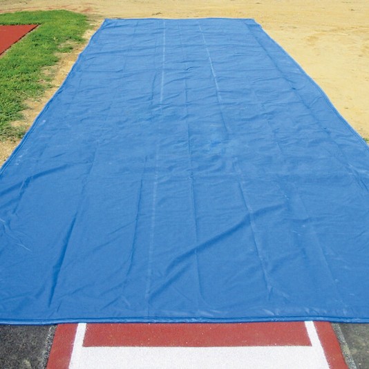 FieldSaver Weighted 18oz Solid Vinyl Long Jump Pit Cover (Sold Per Sq Ft)
