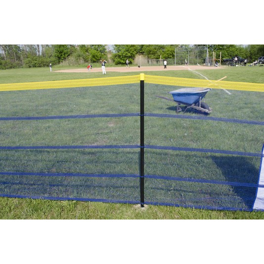 Grand Slam In-Ground Temporary Baseball Fencing Standard Package 4' x 471' Fence - 5' Intervals (Includes Sockets)